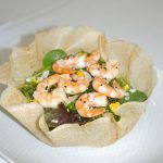 ENSALADA DE ALGA WAKAME CON LANGOSTINOS SALTEADOS