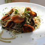 Spaghettideteverdecon mejillonesybrotesdesoja