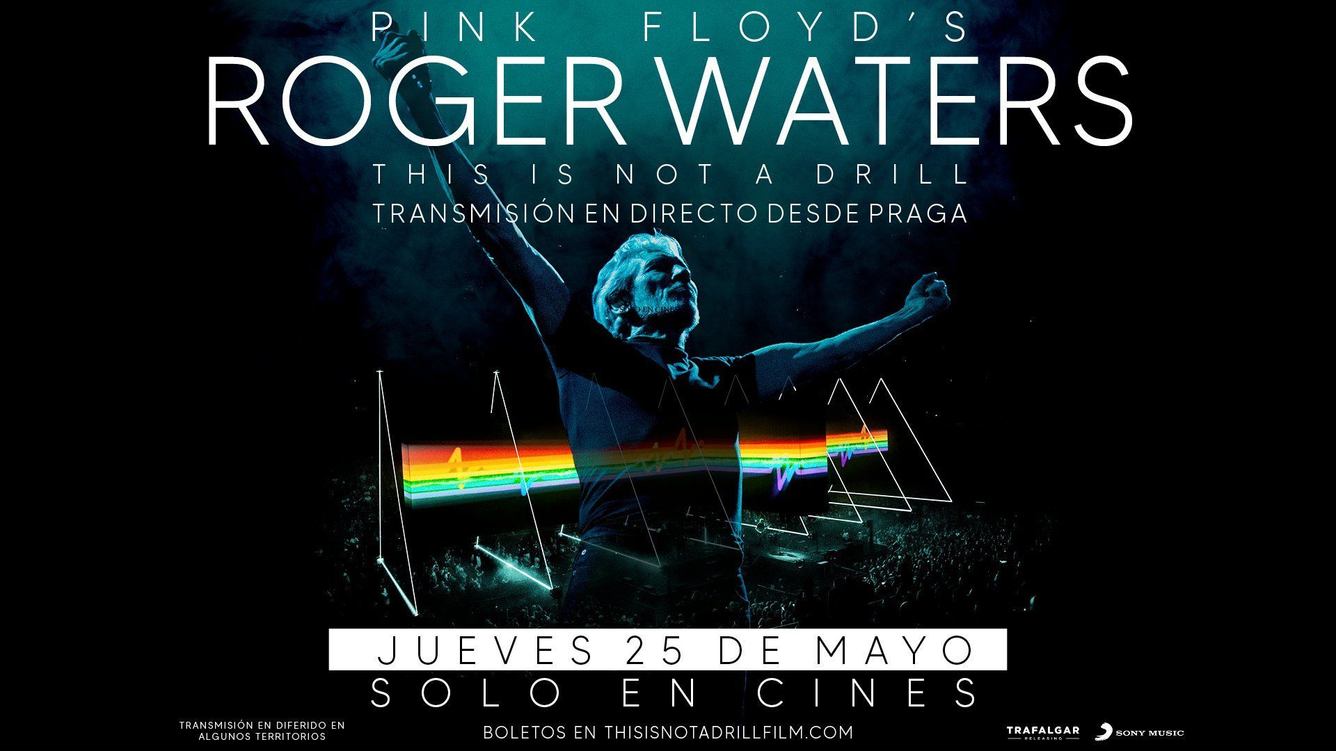 Roger Waters retransmitirá “This Is Not A Drill” en directo en cines Roger-Waters-retransmision-Praga