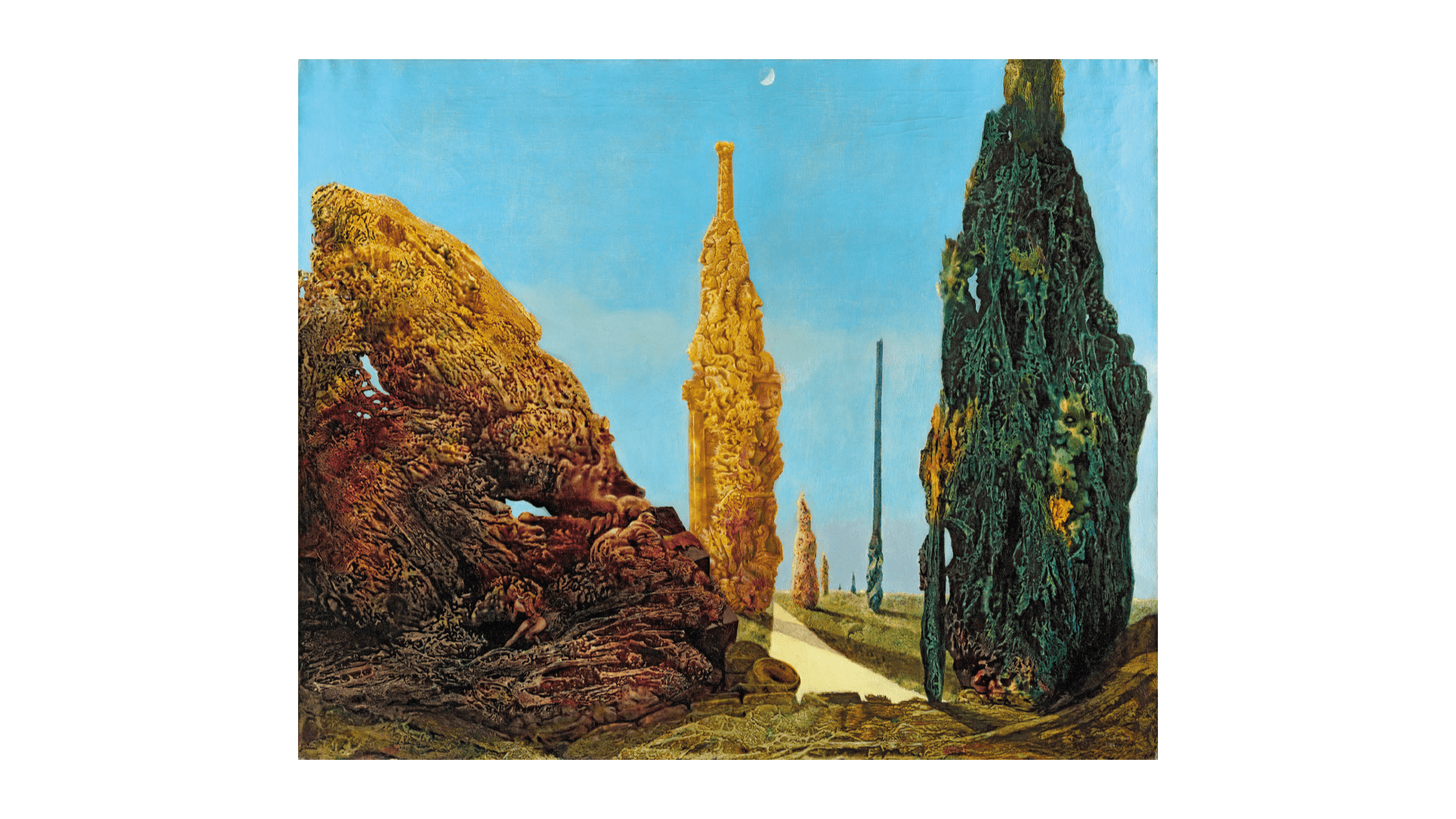 Lo oculto en las colecciones Thyssen-Bornemisza MAX ERNST Árbol solitario y árboles conyugales, 1940